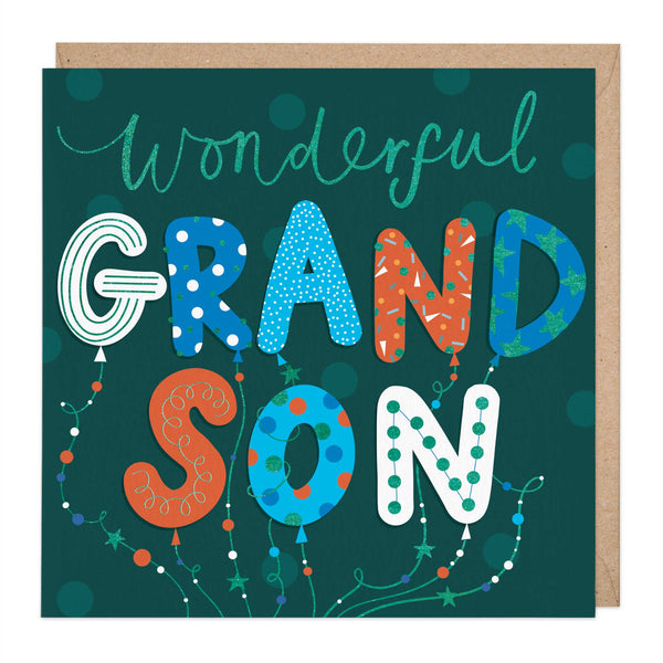 Whistlefish Wonderful Grandson Card