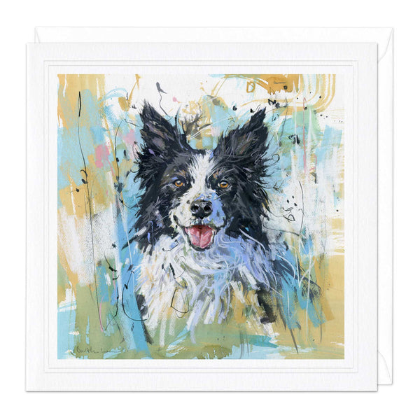 Whistlefish Border Collie 2 Art Card