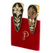 Powder Jewelled Hair Clips (Set of 2) - Midnight Floral & Deco