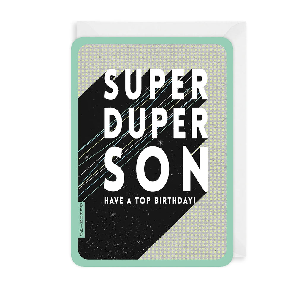 The Art File Super Son Greetings Card