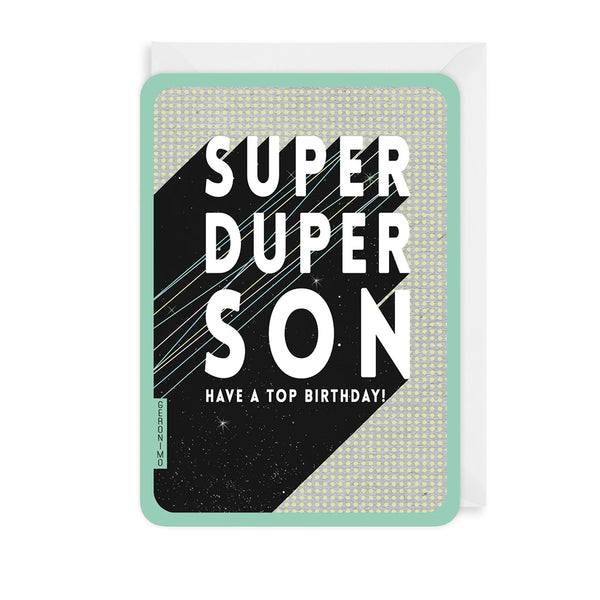 The Art File Super Son Greetings Card