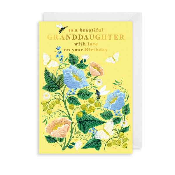The Art File Beautiful Granddaughter Birthday Card