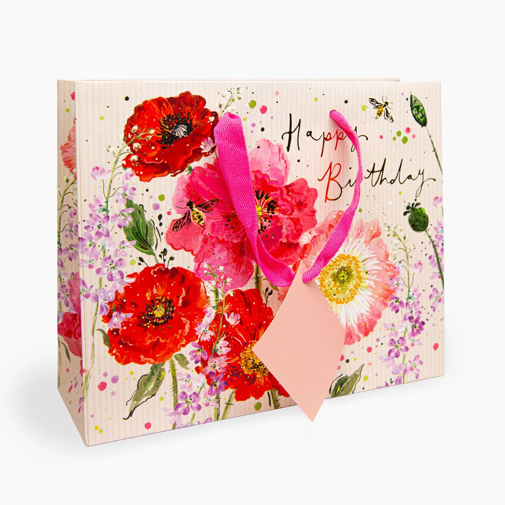 Whistlefish Wildflower Poppy Medium Gift Bag
