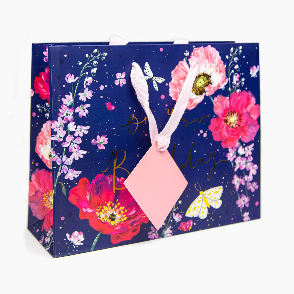 Whistlefish Midnight Flora Medium Gift Bag