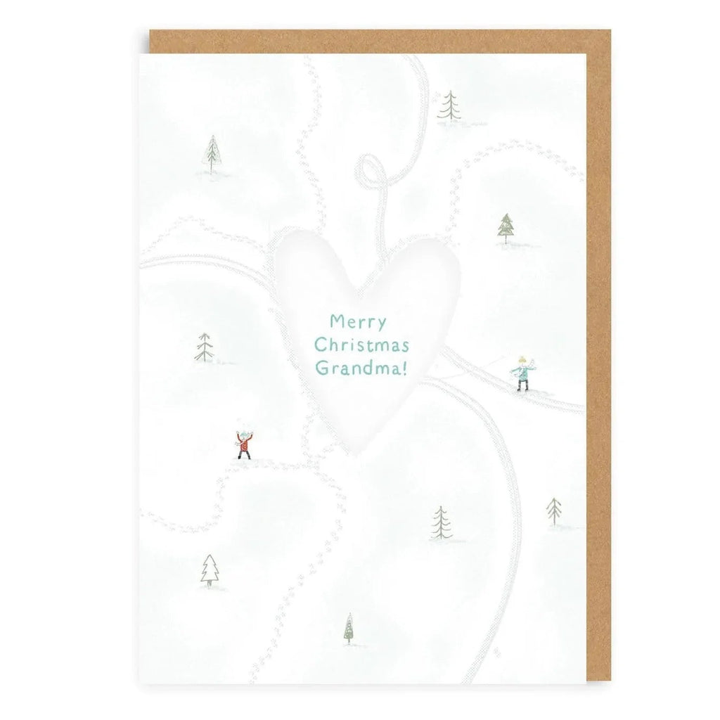 Ohh Deer Love Heart Grandma Greeting Card