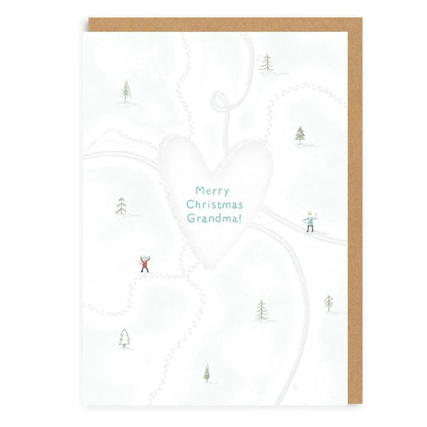 Ohh Deer Love Heart Grandma Greeting Card