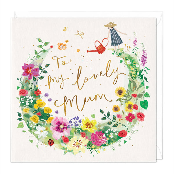 Whistlefish Lovely Mum Floral Mothers Day Card