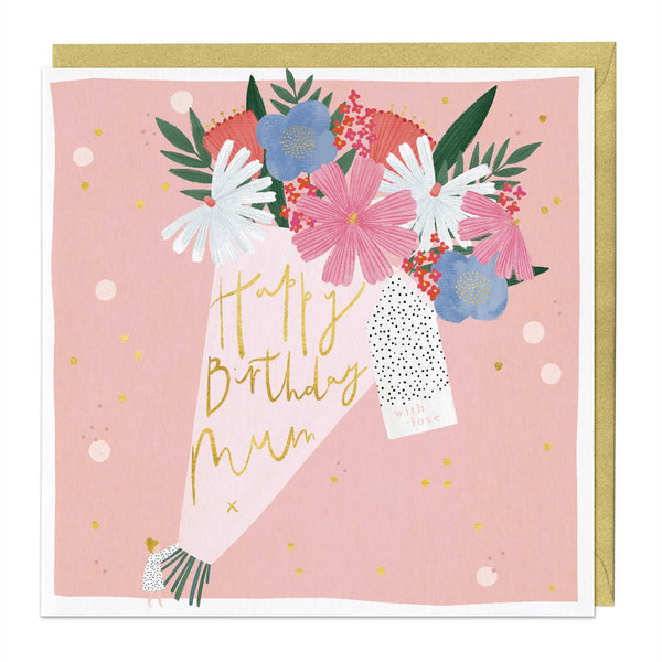 Whistlefish Celebration Blooms For Mum Birthday Card