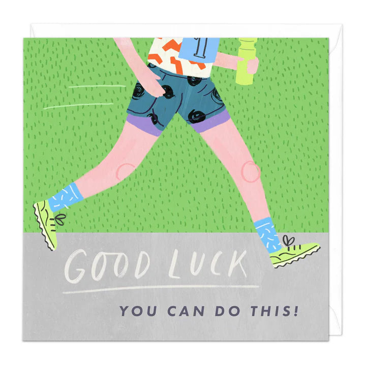 Whistlefish Running Good Luck Card