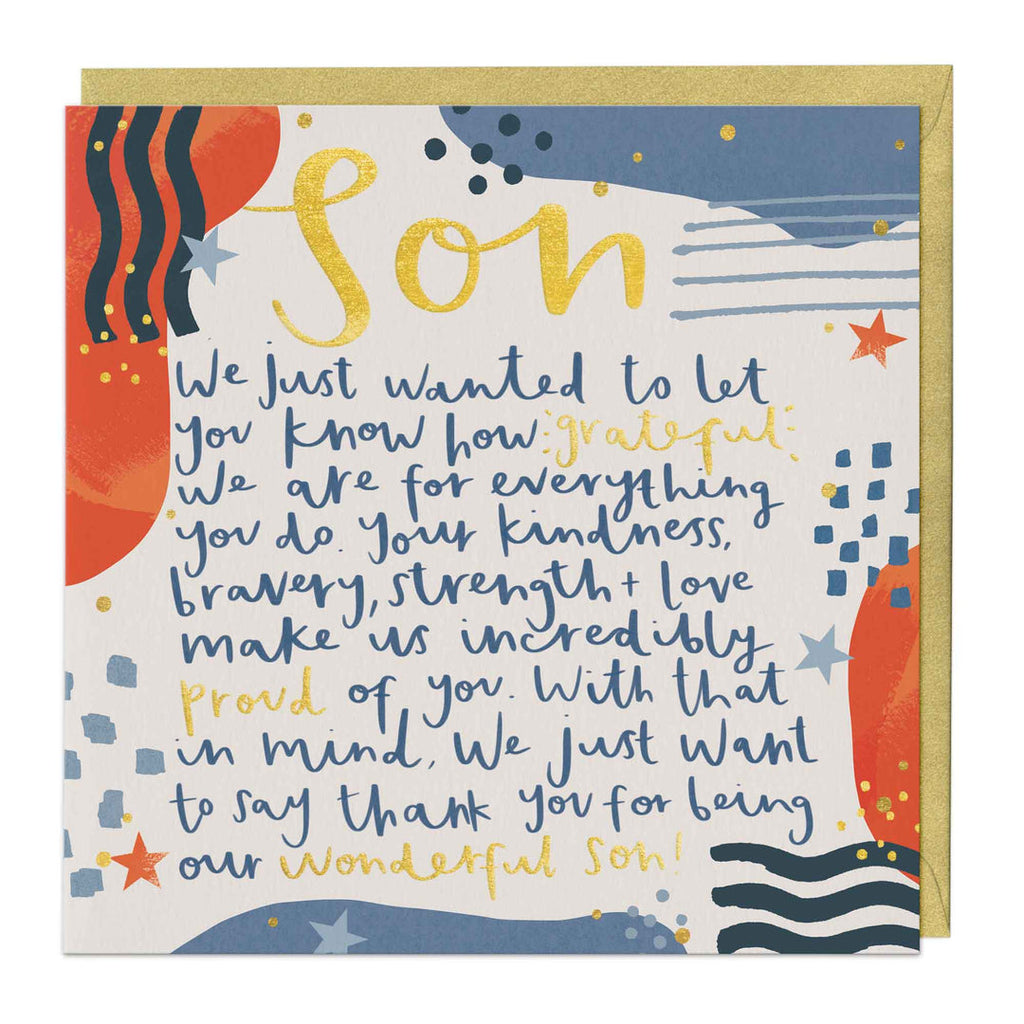 Whistlefish To A Wonderful Son Card