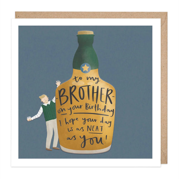 Whistlefish Whiskey For Brother Birthday Card