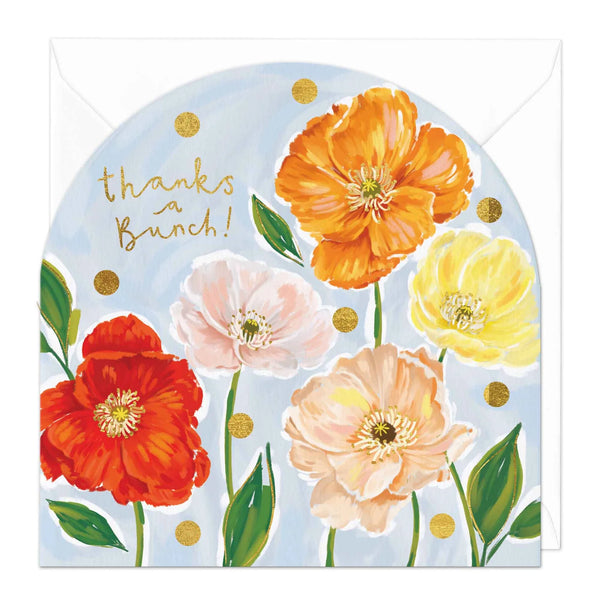 Whistlefish Thanks A Bunch Wildflower Arch Card