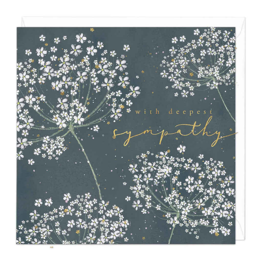 Whistlefish Wild Carrot Sympathy Card