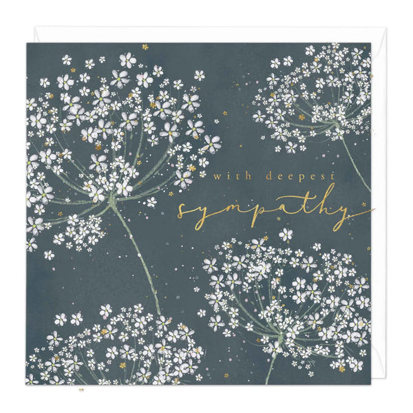 Whistlefish Wild Carrot Sympathy Card