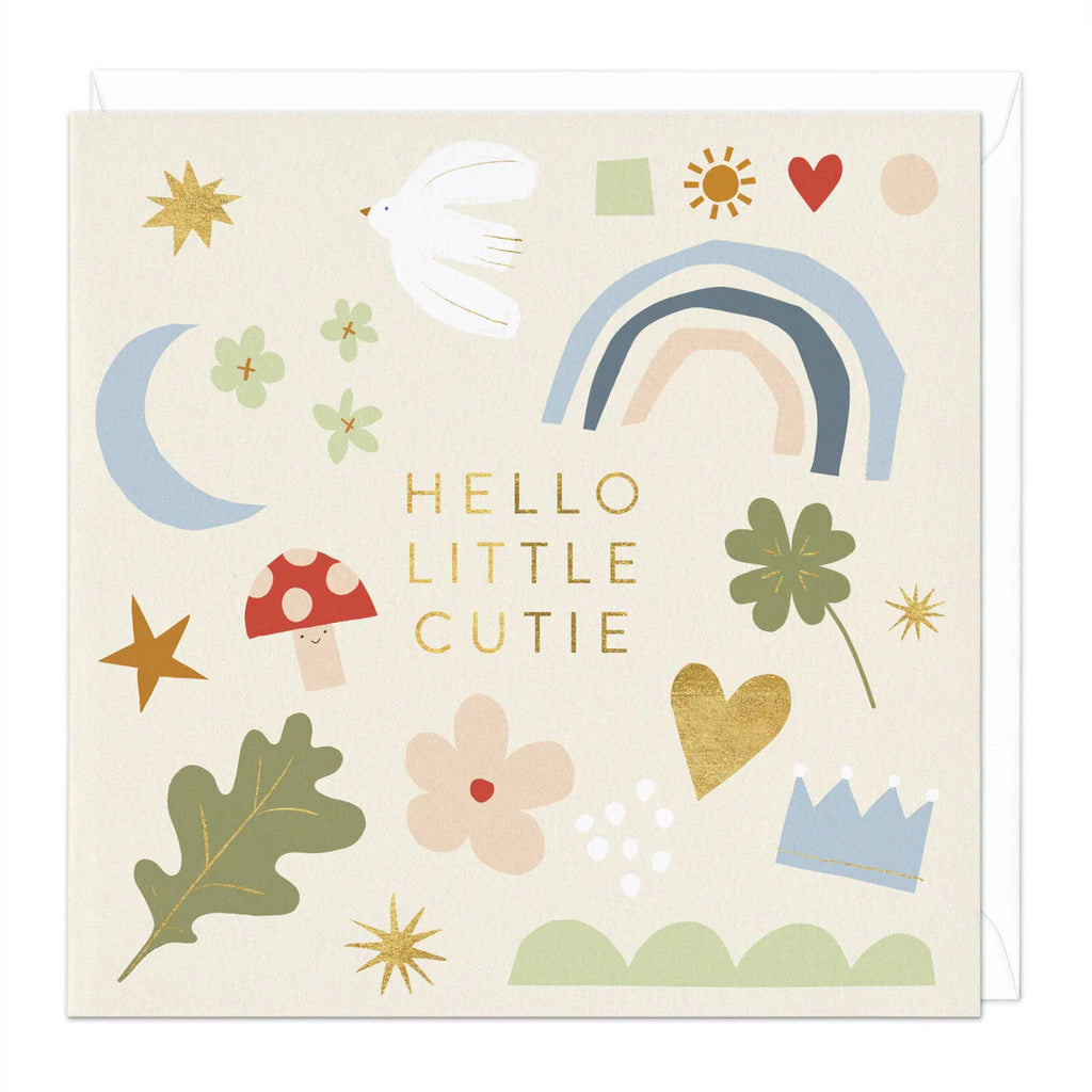 Whistlefish Hello Little Cutie Baby Card