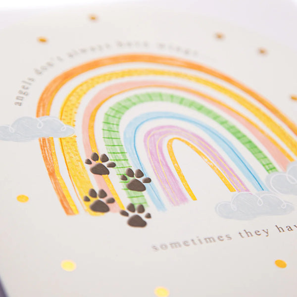 Whistlefish Heavenly Pets Sympathy Arch Card