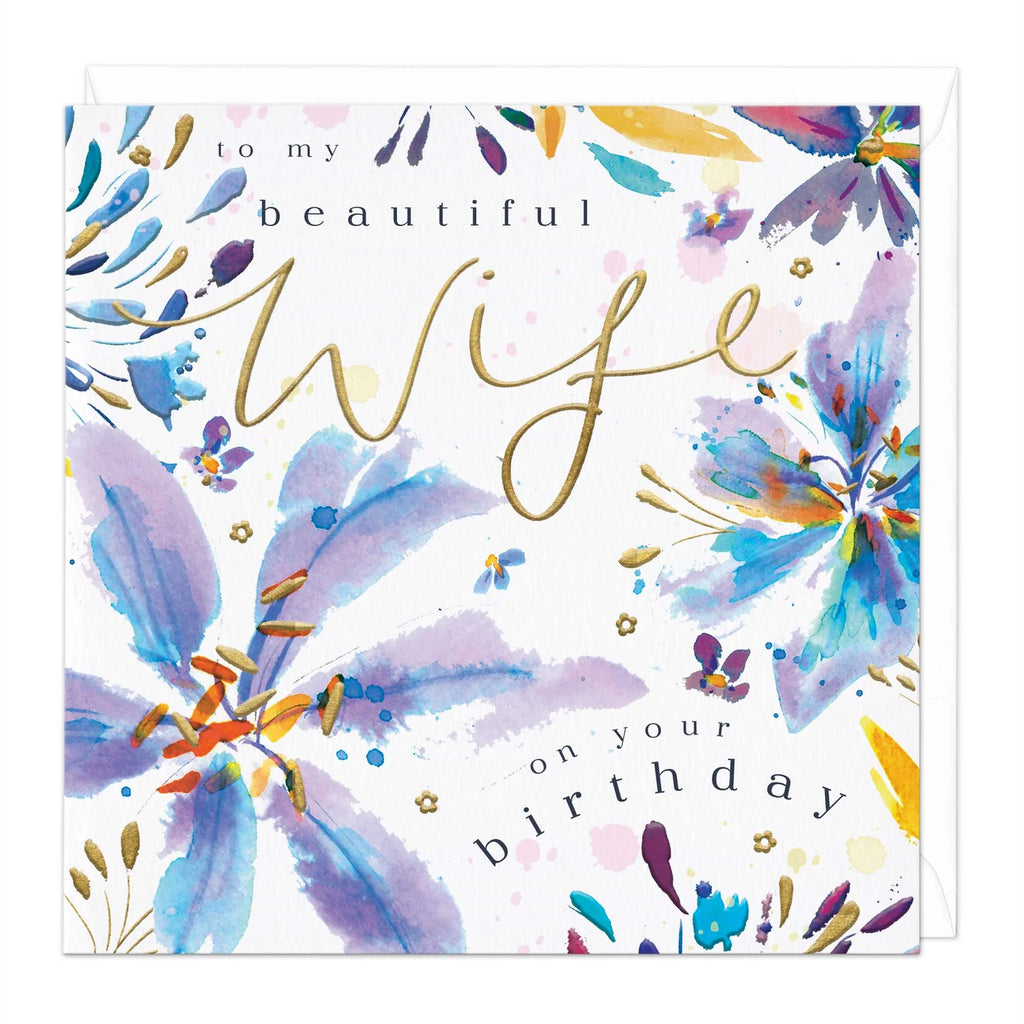 Whistlefish Beautiful Wife Birthday Card