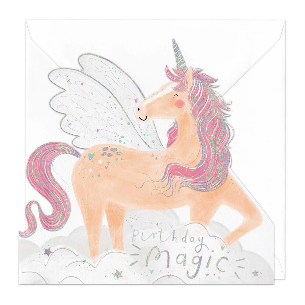 Whistlefish Magical Unicorn Birthday Cut-Out Card