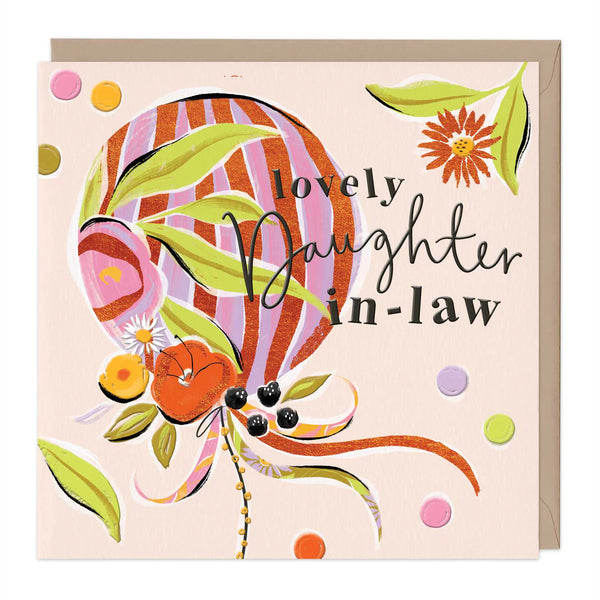 Whistlefish Juicy Balloon Daughter-In-Law Card