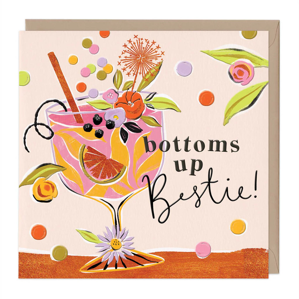 Whistlefish Juicy Drinks Bestie Card