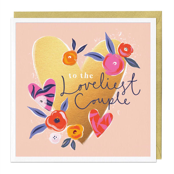 Whistlefish Loveliest Couple Heart Card