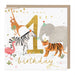 Whistlefish Wild 1st Birthday Card