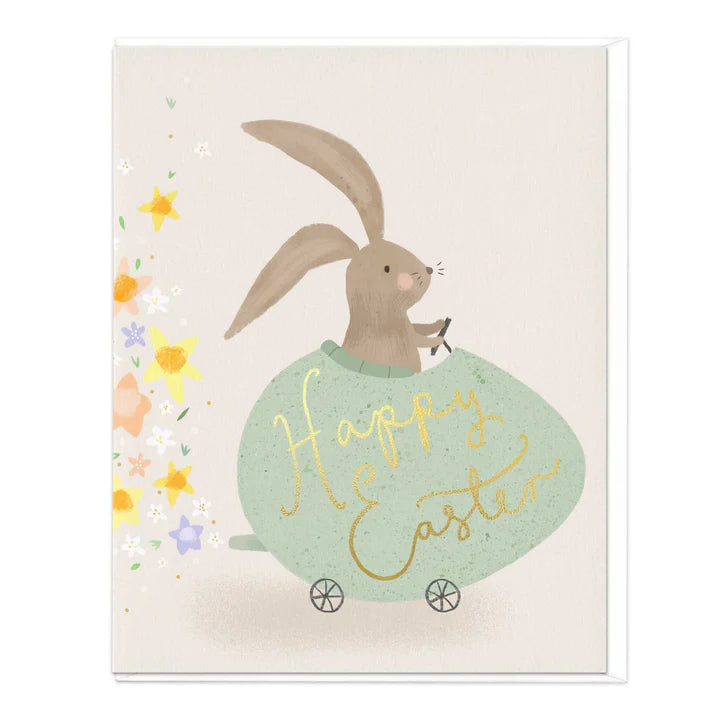 Whistlefish Egg Car Easter Card