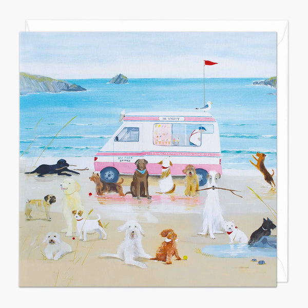 Whistlefish Hannal Cole Seaside Icecream Art Card