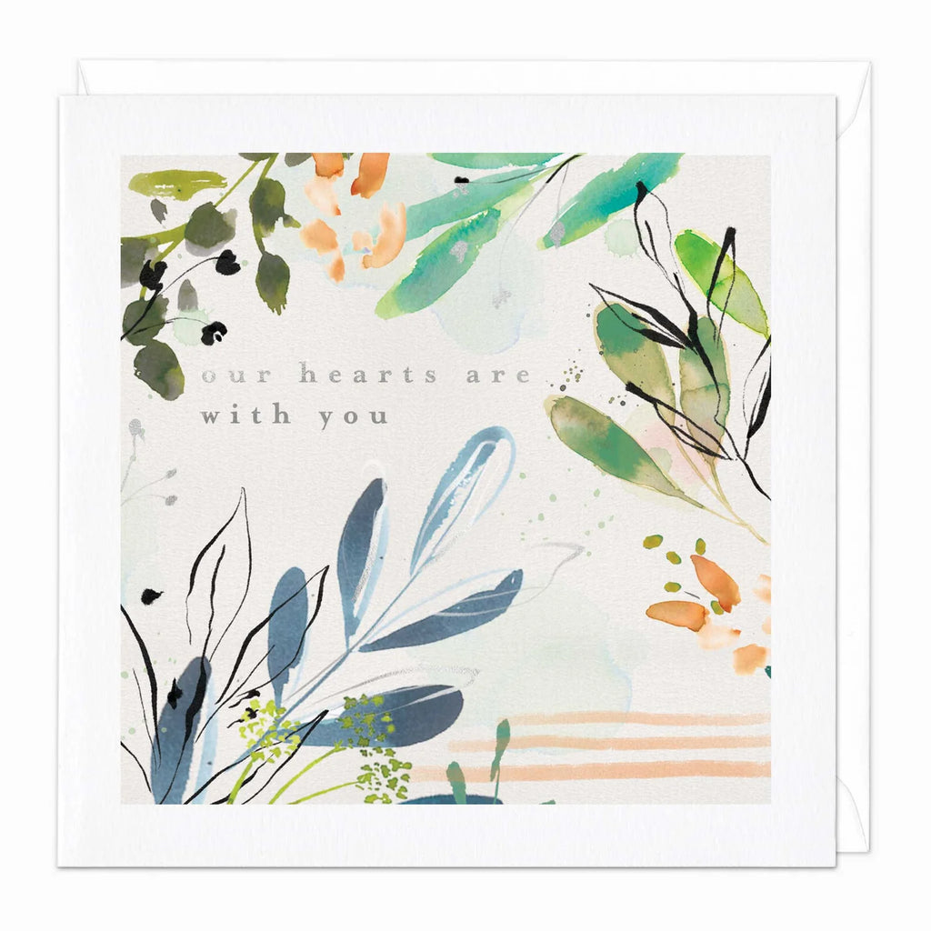 Whistlefish Hearts Are With You Card