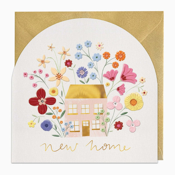 Whistlefish Floral Arch New Home Card