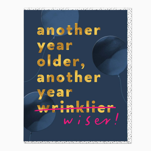 Whistlefish Another Year Wiser Birthday Card
