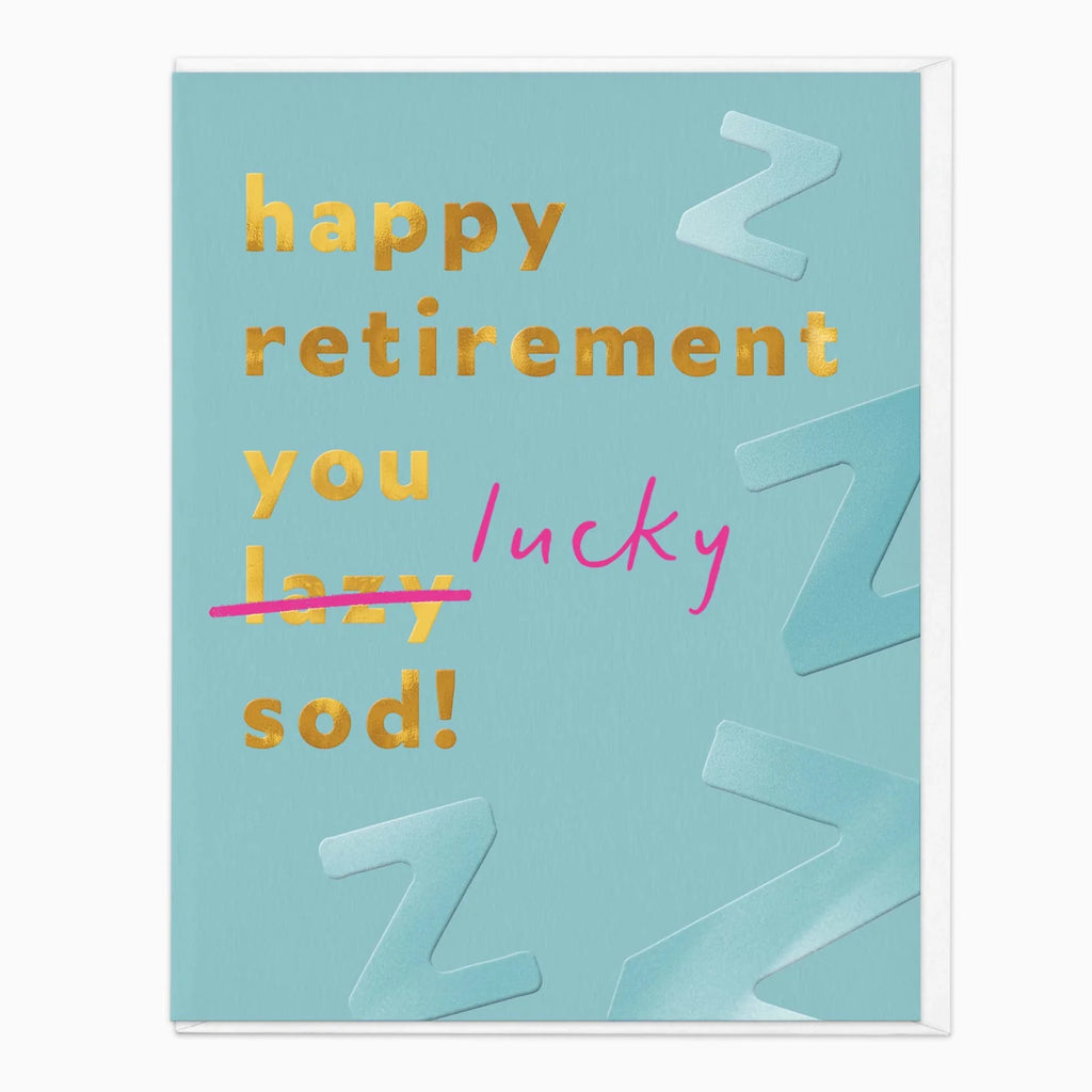 Whistlefish Lucky Sod Retirement Card
