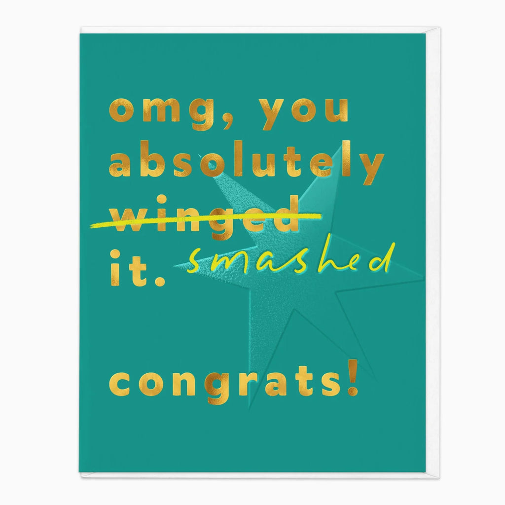 Whistlefish Smashed It Congrats Card