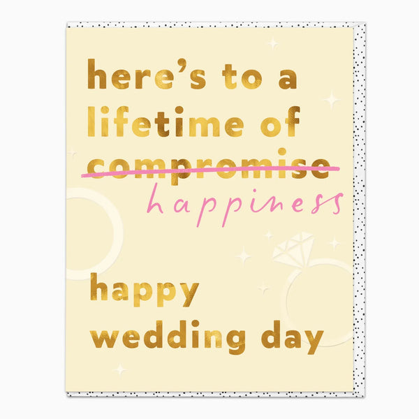 Whistlefish Lifetime of Happiness Wedding Card
