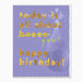 Whistlefish All About You Birthday Card