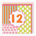 Whistlefish Fluro Flowers 12 Birthday Card