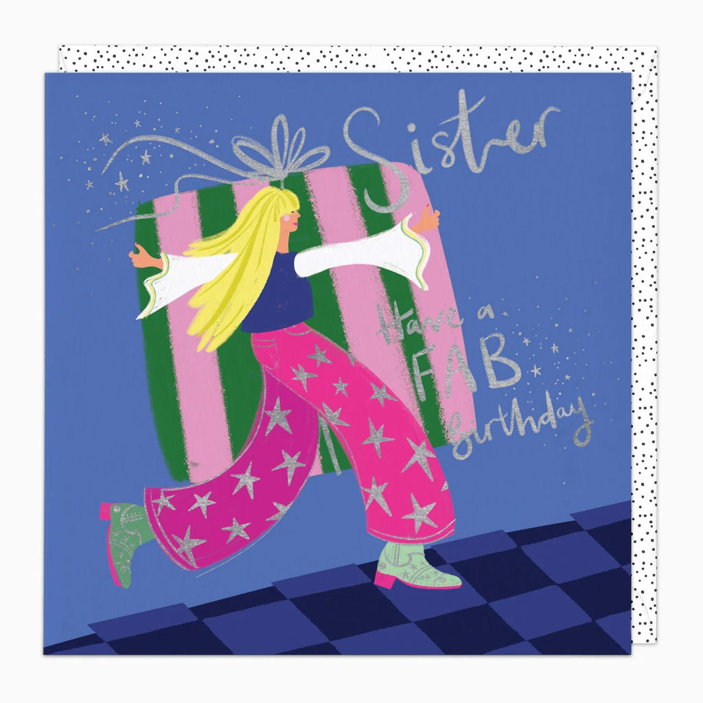 Whistlefish Sister Fab Birthday Card
