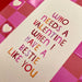 Raspberry Blossom 'Who Needs A Valentine When I Have A Bestie Like You' Greetings Card