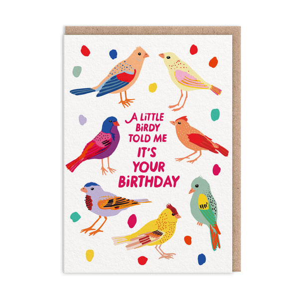 Ohh Deer Birdies Happy Birthday Card