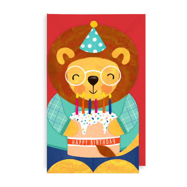 The Art File Lion Greetings Card