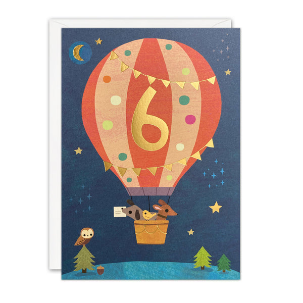 James Ellis Age 6 Balloon Acorns Card
