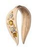 Powder Embroidered Headband - Perfect Posie - Coconut