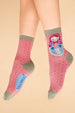 Powder Socks Matryoshka Doll - Petal