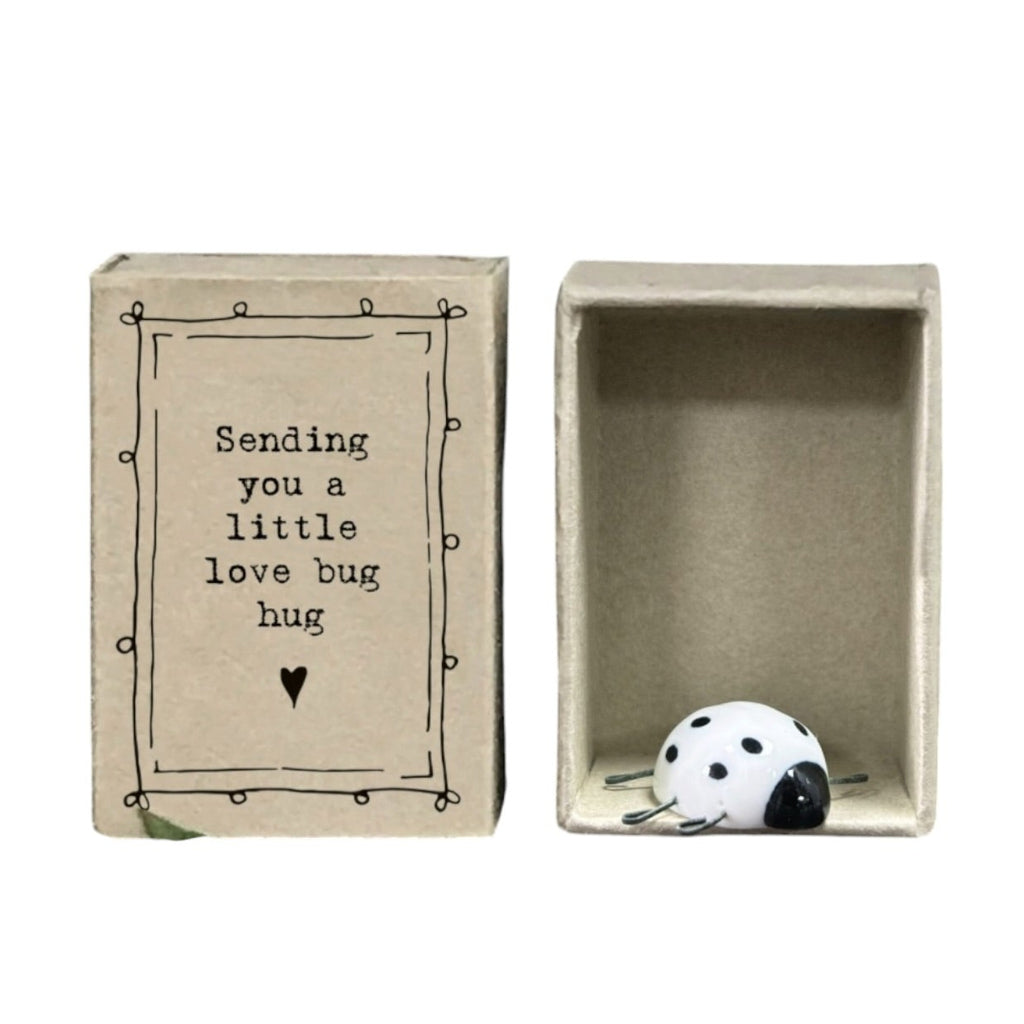 East of India Matchbox - Love Bug Hug