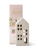 Ceramic Village Incense Holder - White House - Teakwood Tobacco