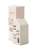 Ceramic Village Incense Holder - White House - Teakwood Tobacco