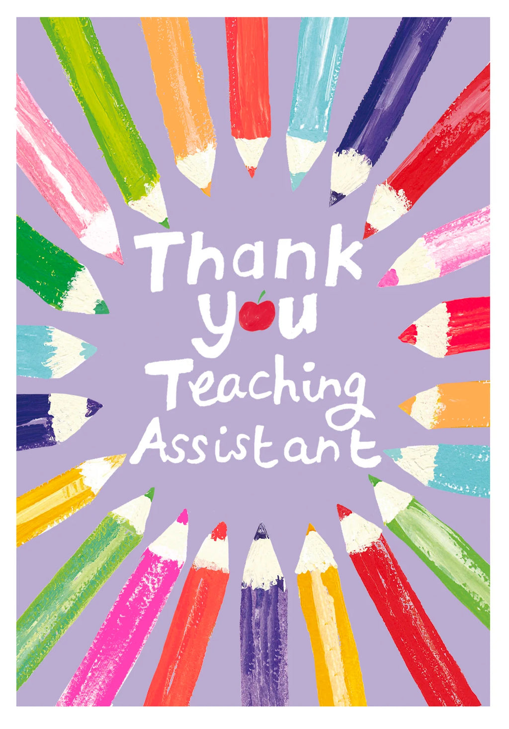 Paper Salad Thank you Teaching Assistant Card