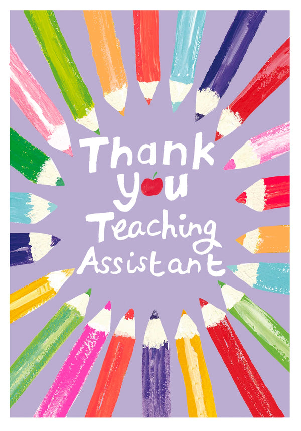 Paper Salad Thank you Teaching Assistant Card