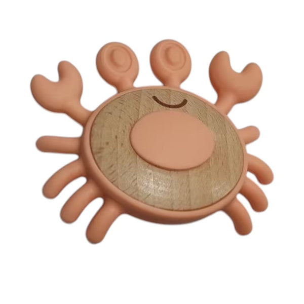 Jumini Crab Teether - Sunset Orange