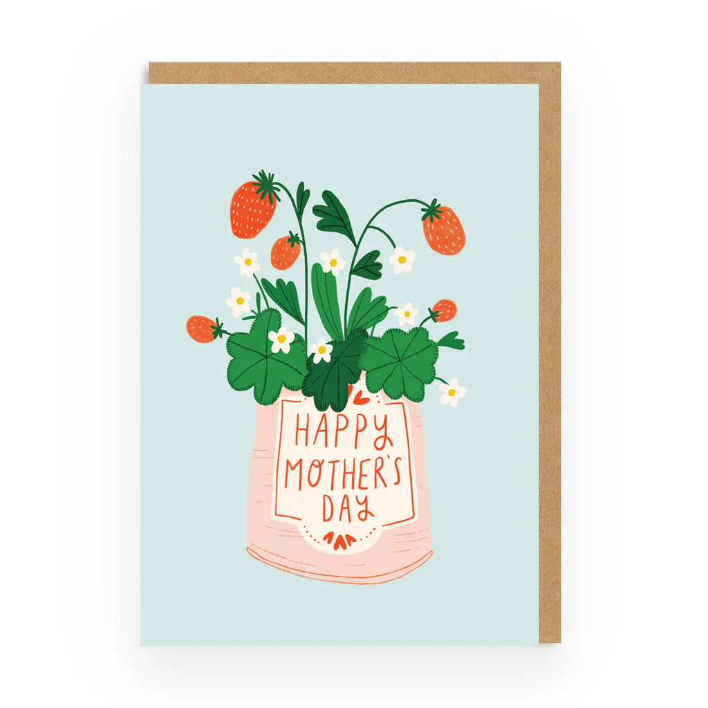 Ohh Deer Mother's Day Strawberries Greeting Card